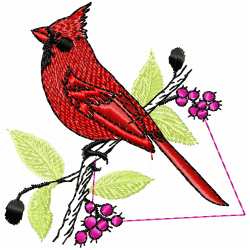 Small Birds Embroidery Design 5